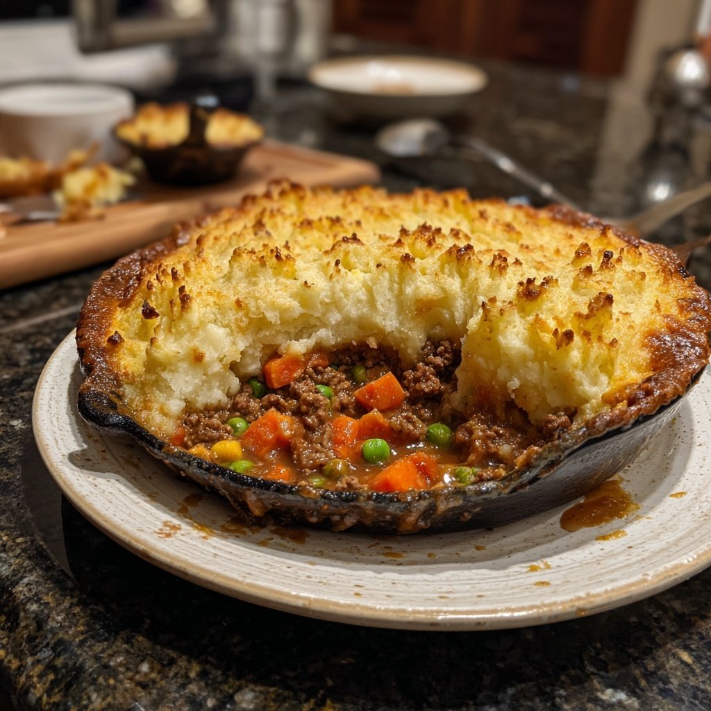 Shepherd's Pie mit Kartoffelkruste