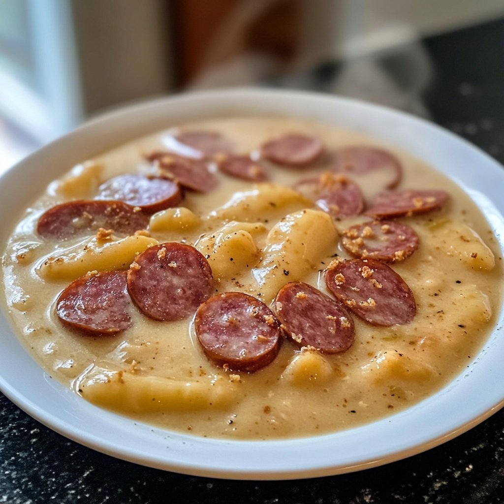 Kartoffelsuppe mit Wiener Würstchen