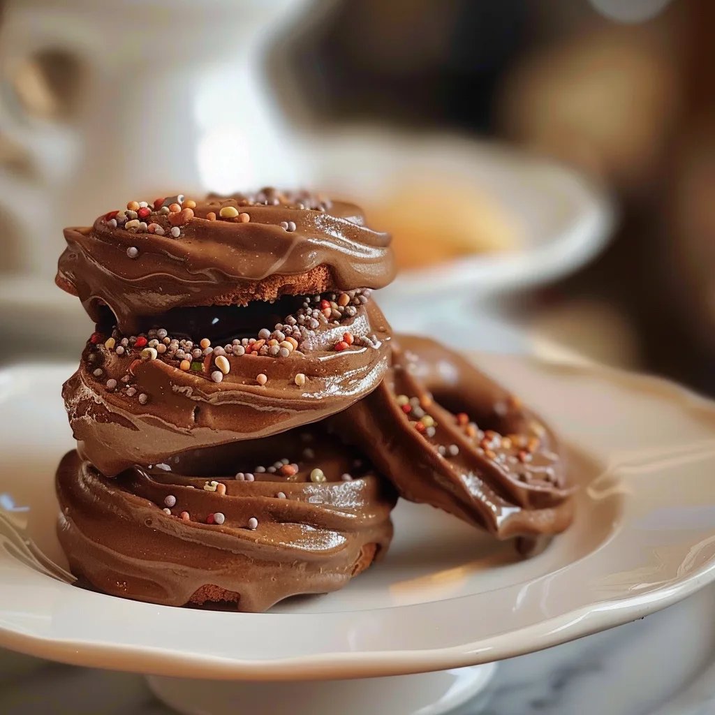 Einfaches Schokoladen-Spritzgebäck