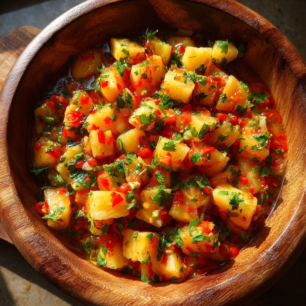 Ananas Salsa mit Limette