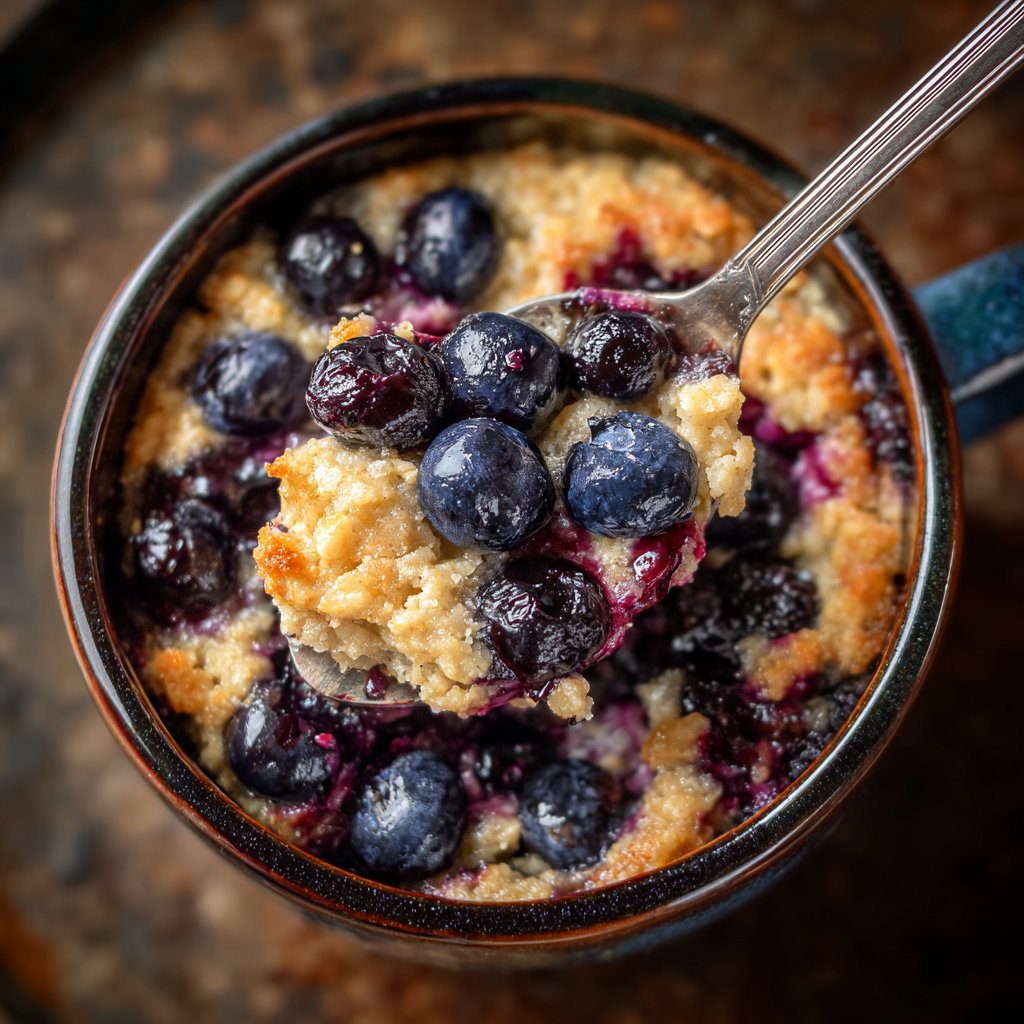 Gebackenes Blaues Beeren Protein Haferflocken