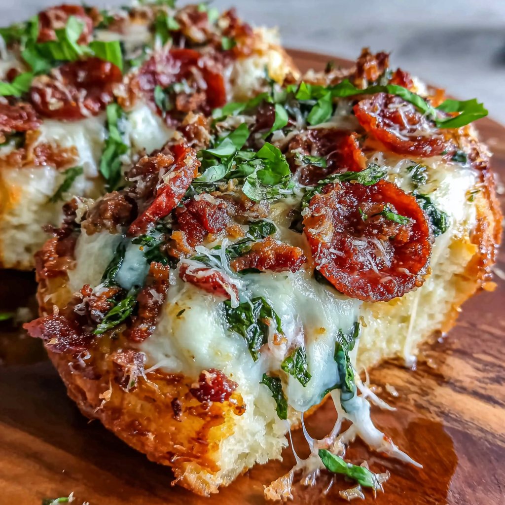 Spinatsalami-Hamburger-Pizza