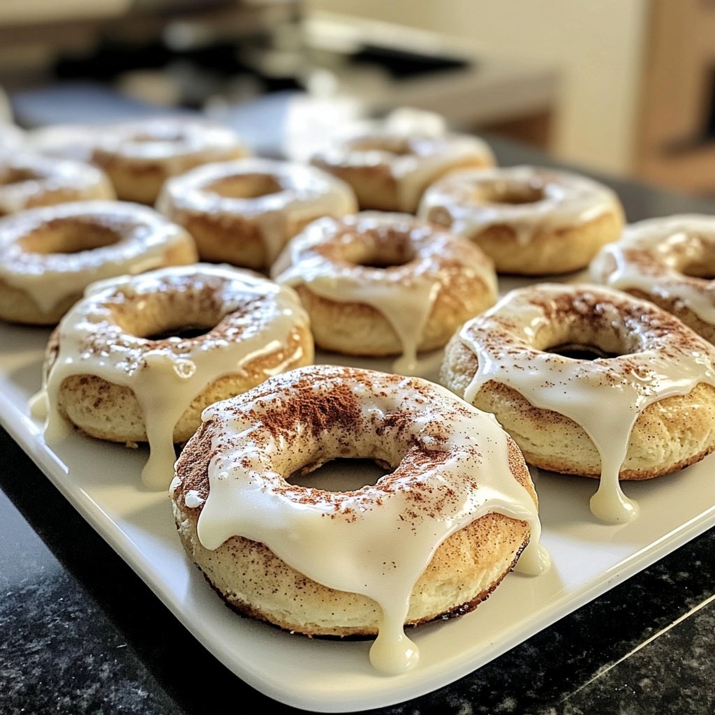 Festliche Zimt-Gewürzplätzchen mit weißer Glasur