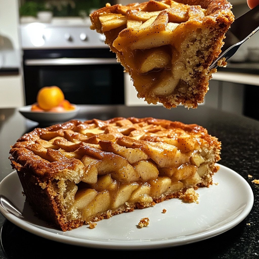 Saisonal-Festlicher Bratapfelkuchen mit Marzipan