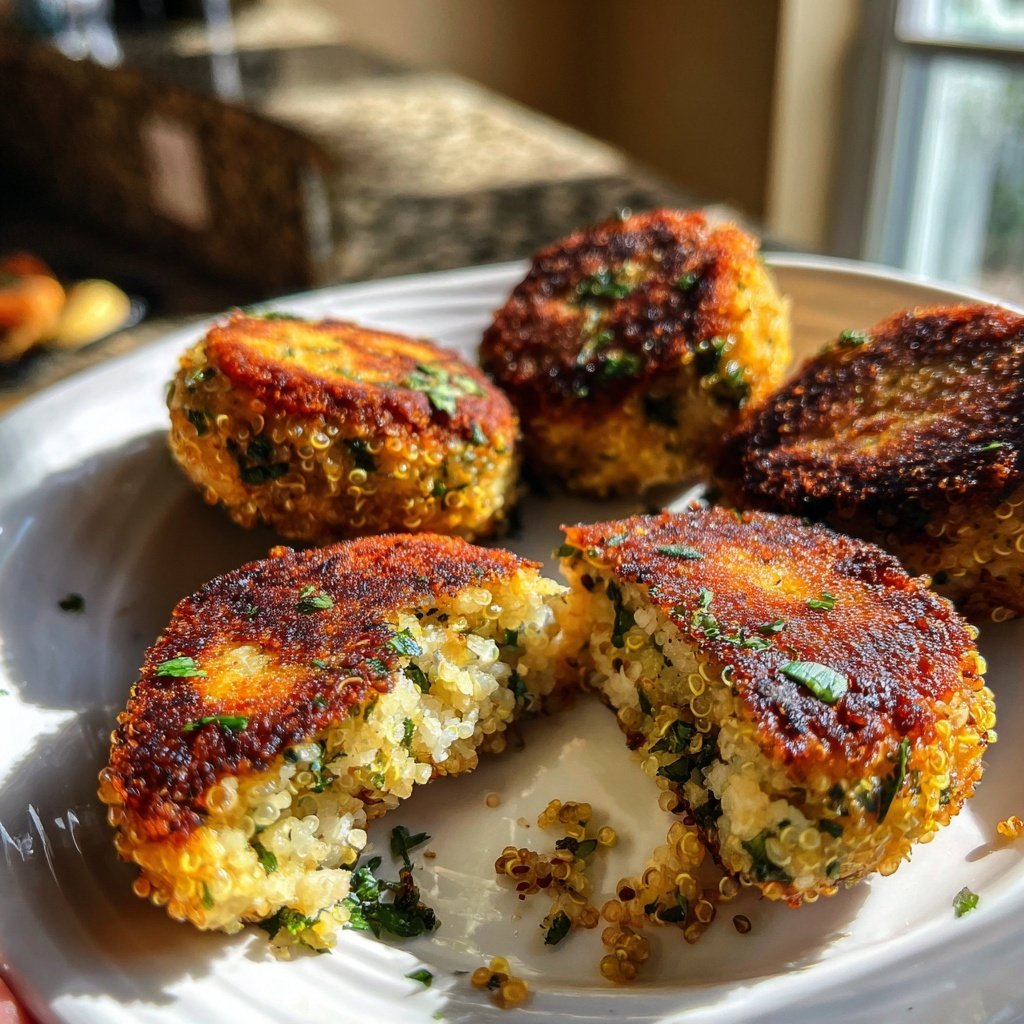 Gefüllte Lachs-Frikadellen mit Quinoa