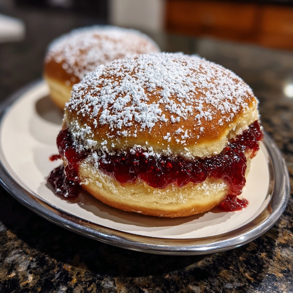 Verlockende Berliner mit Marmelade für nostalgischen Genuss