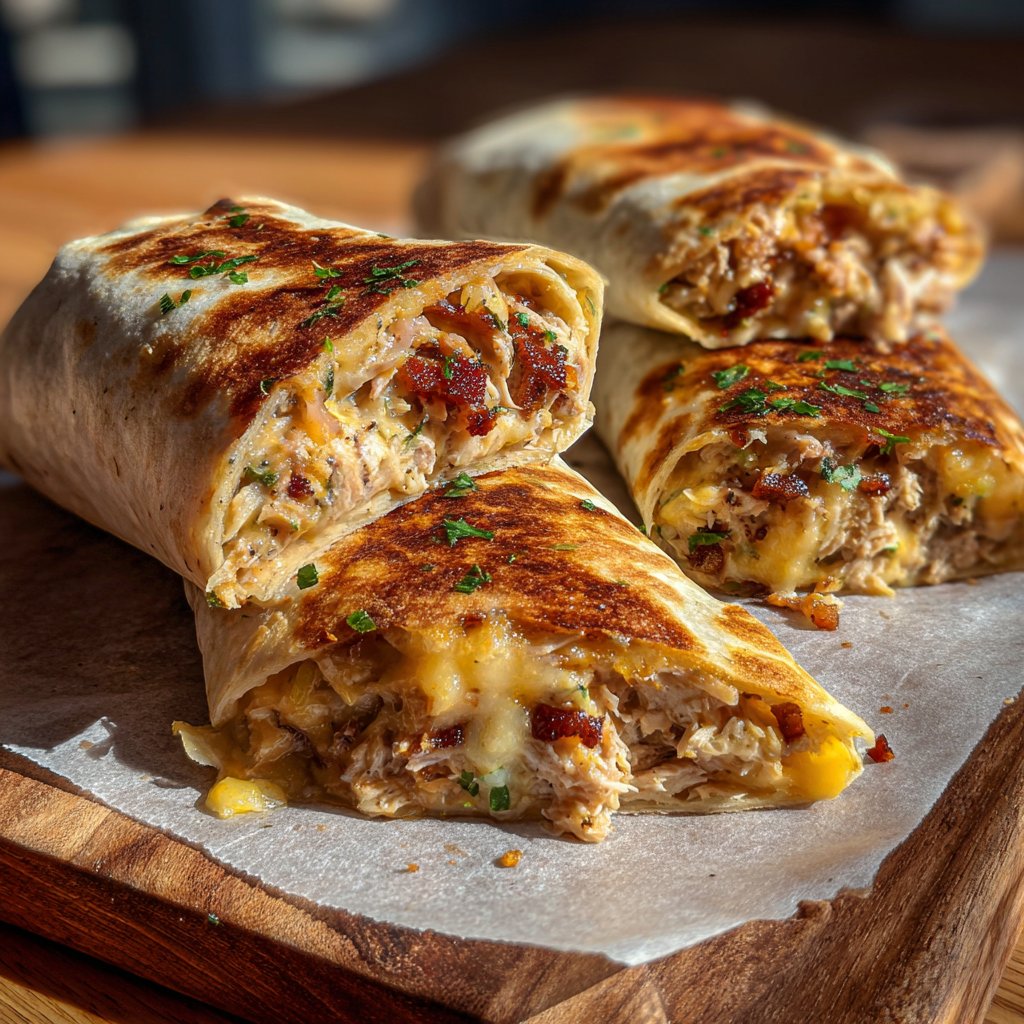 Bacon Tuna Melt Wrap