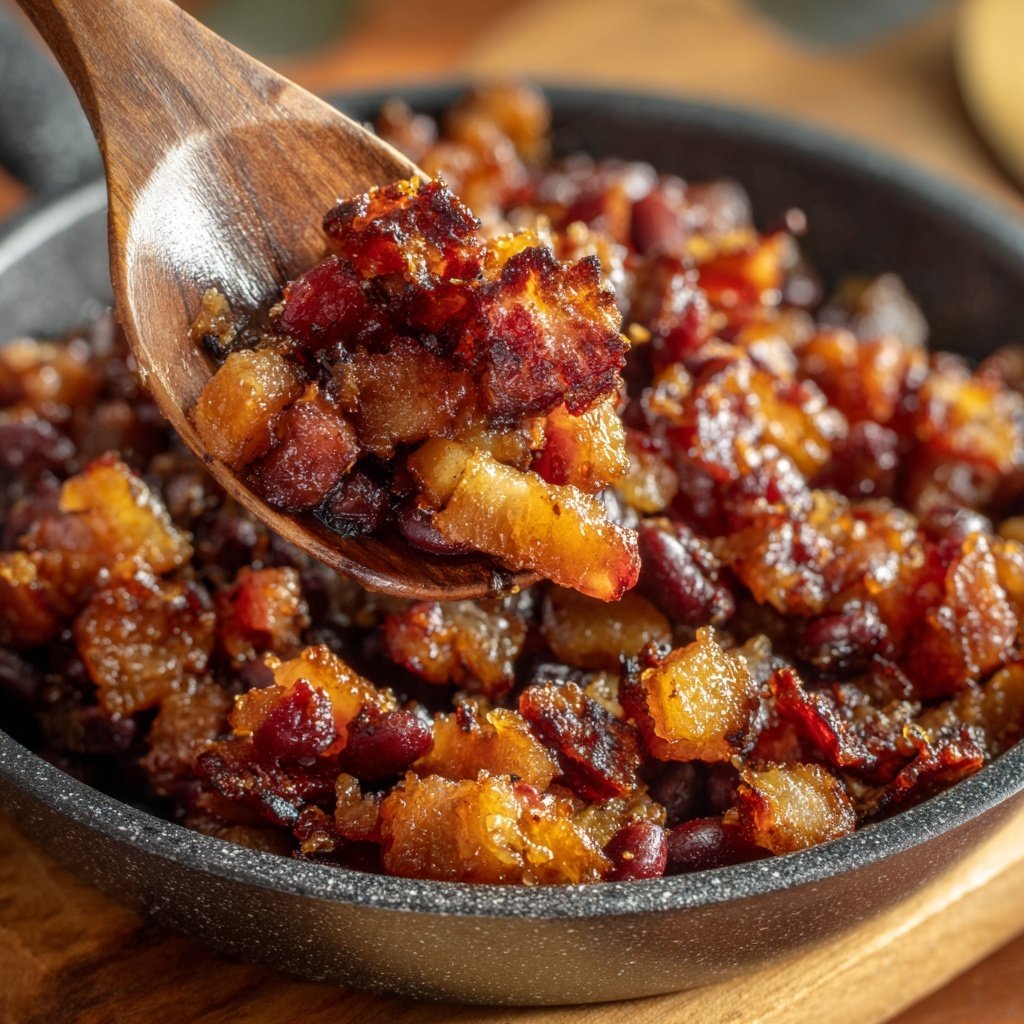 Schwarzäugige Bohnen mit Speck Wurst