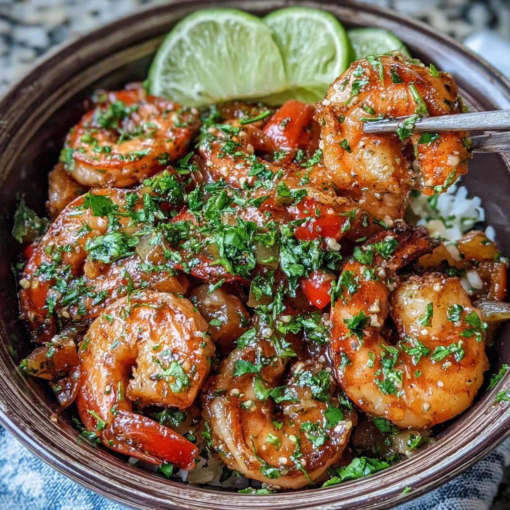 Honig Limetten Garnelen Bowls