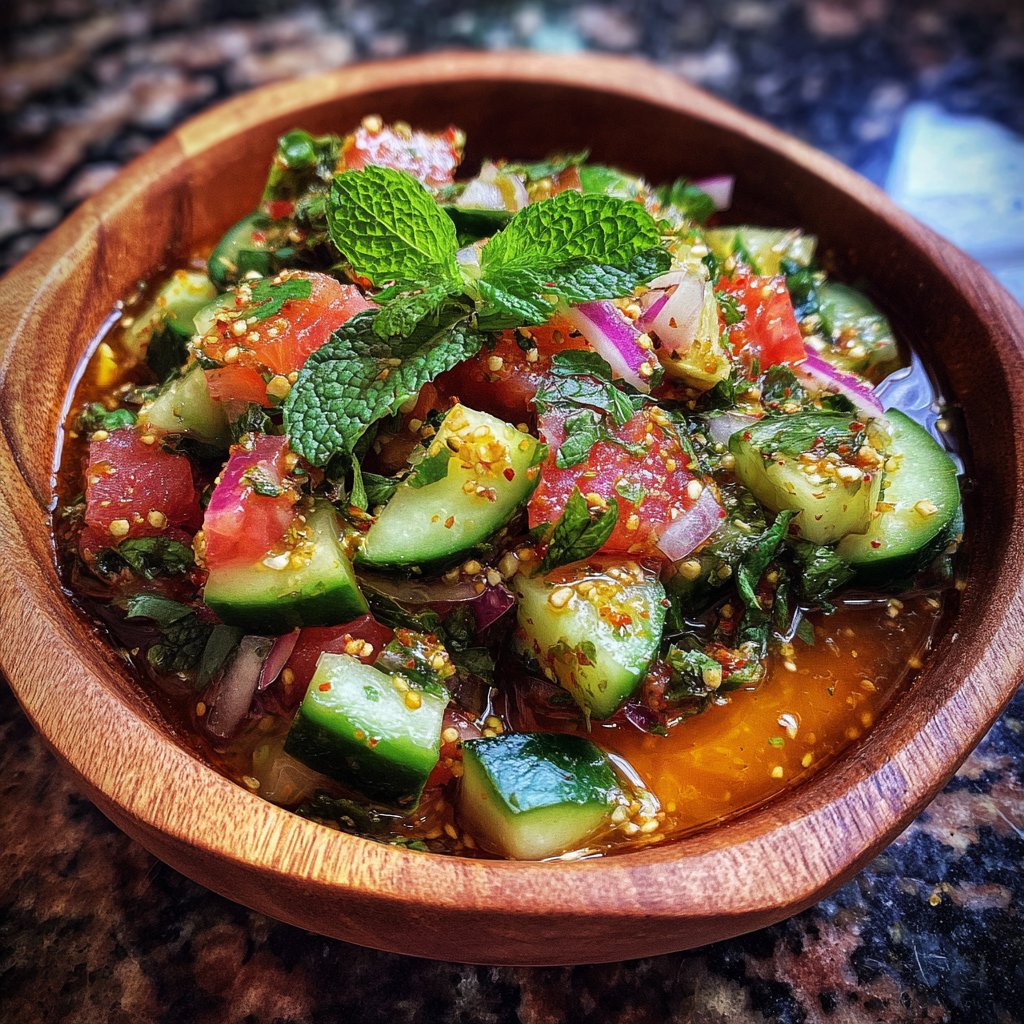 Zesty Cucumber Mint Salad