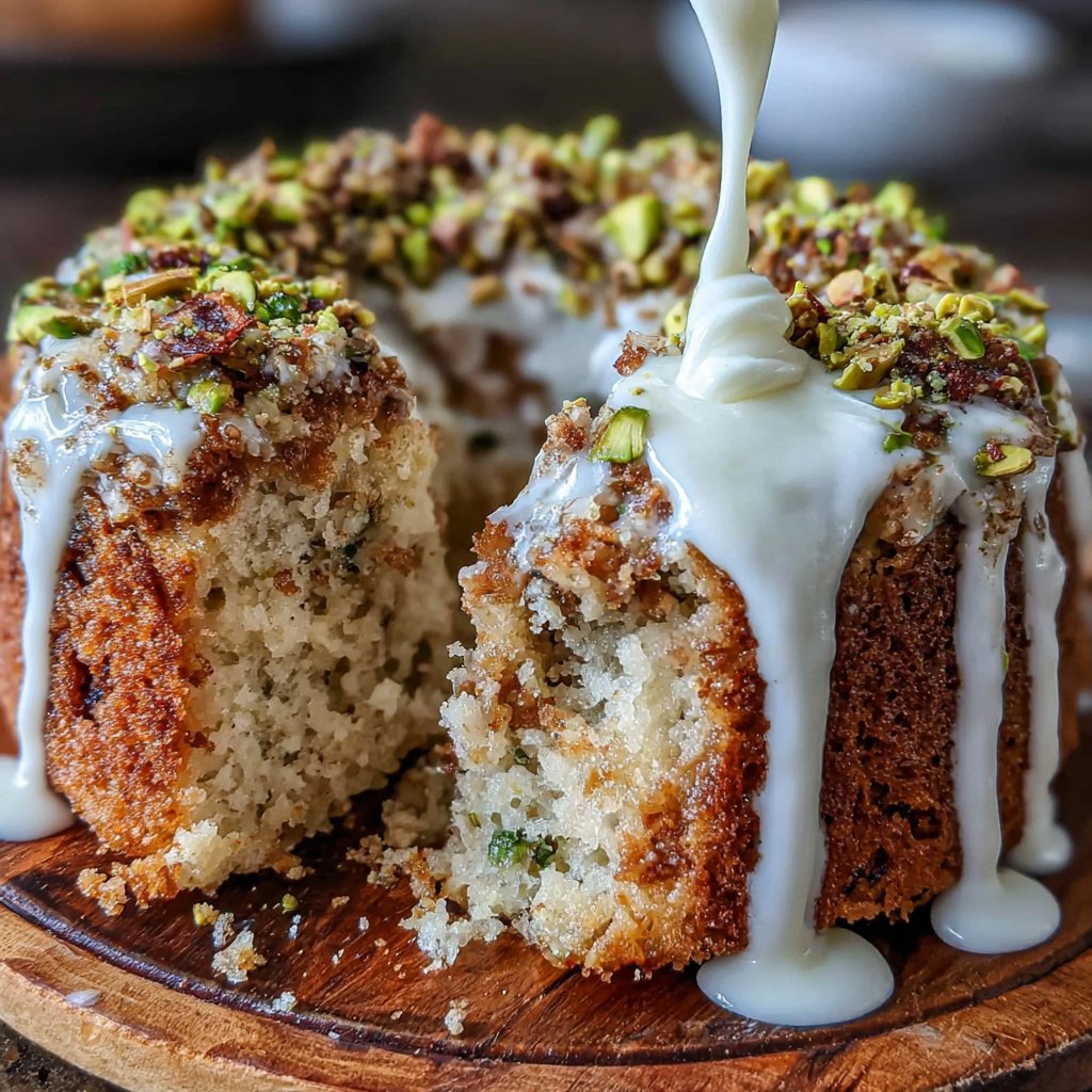 Pistazien-Frühlingskuchen mit Joghurt