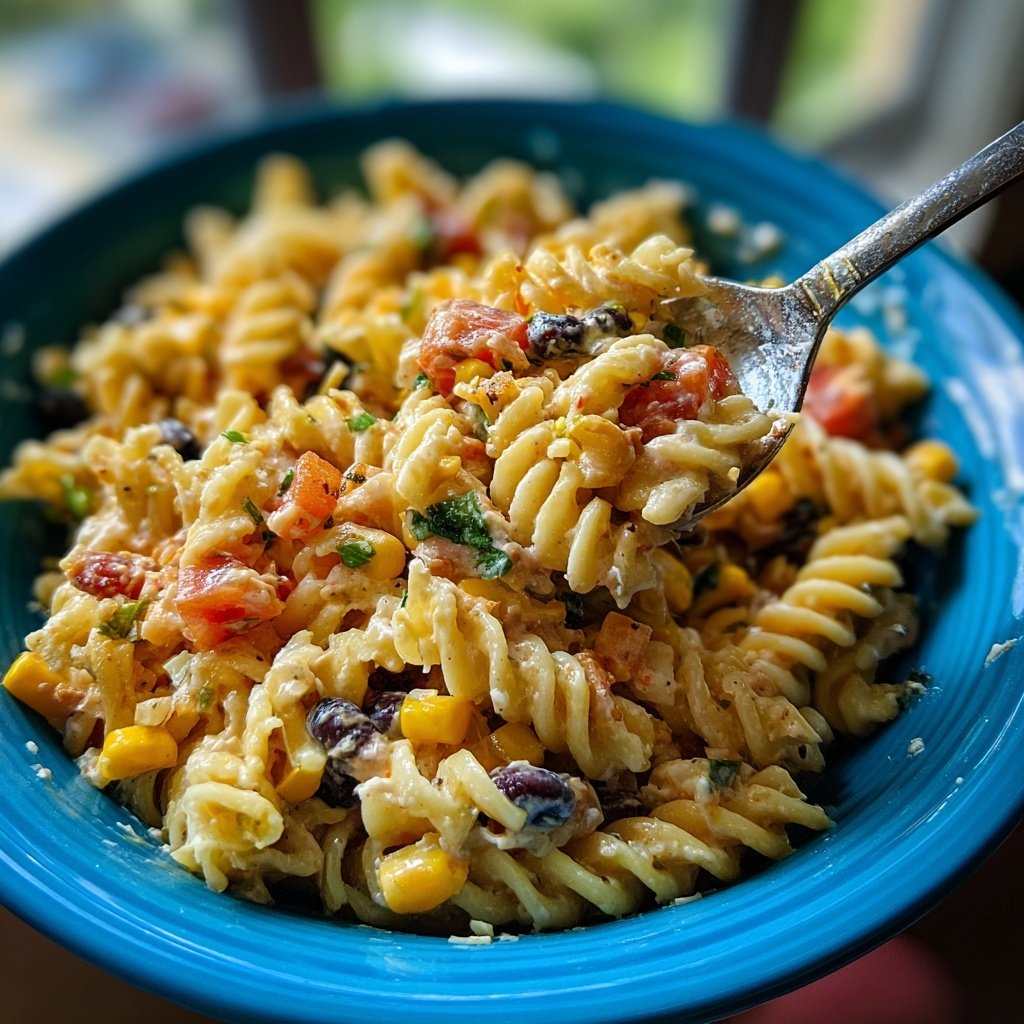 Lustiger Taco-Pasta-Salat für Kinder