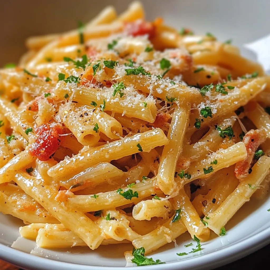 Cremige Knoblauchpasta