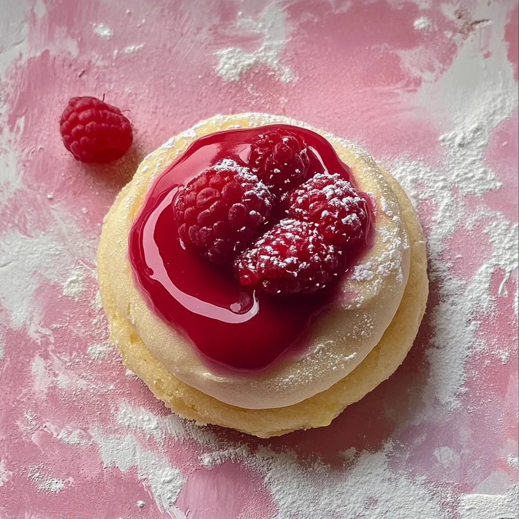Marzipan Himbeer Plätzchen
