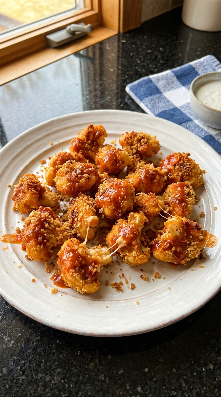 Knusprige Buffalo Blumenkohl Bissen​