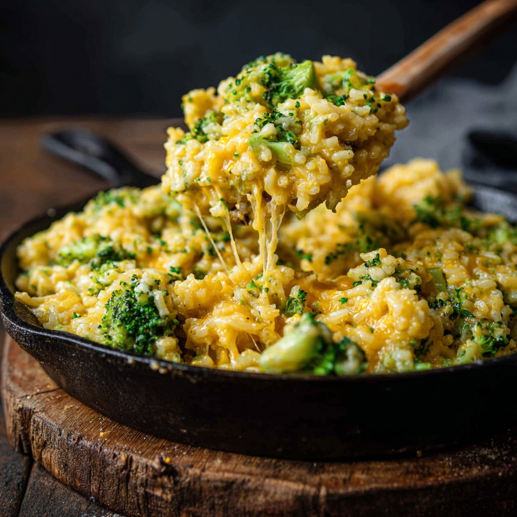 One-Pot Cheesy Broccoli Rice