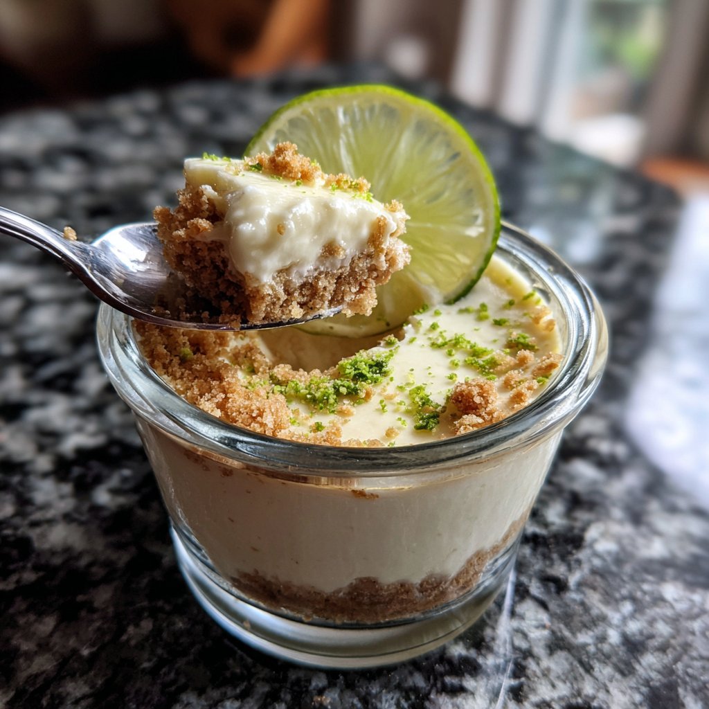 Ohne Backen Key Lime Kuchen Becher
