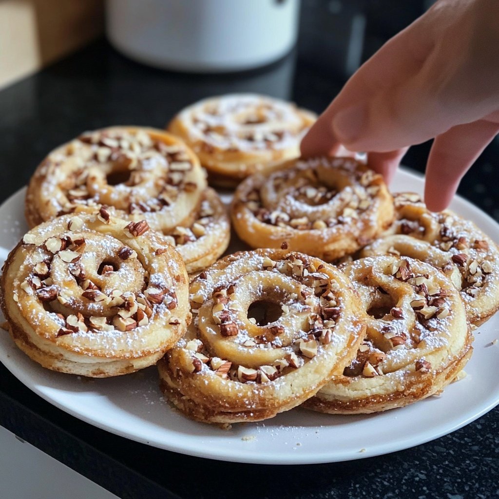 Gedrehte Nuss Plätzchen
