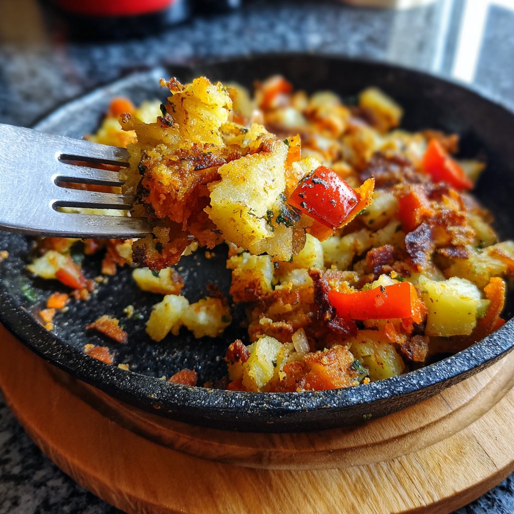 Süßkartoffel Hash würziges Frühstück